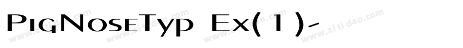 PigNoseTyp Ex(1)字体转换